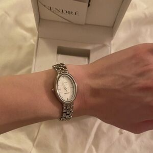 Cendre  Silver Oval watch